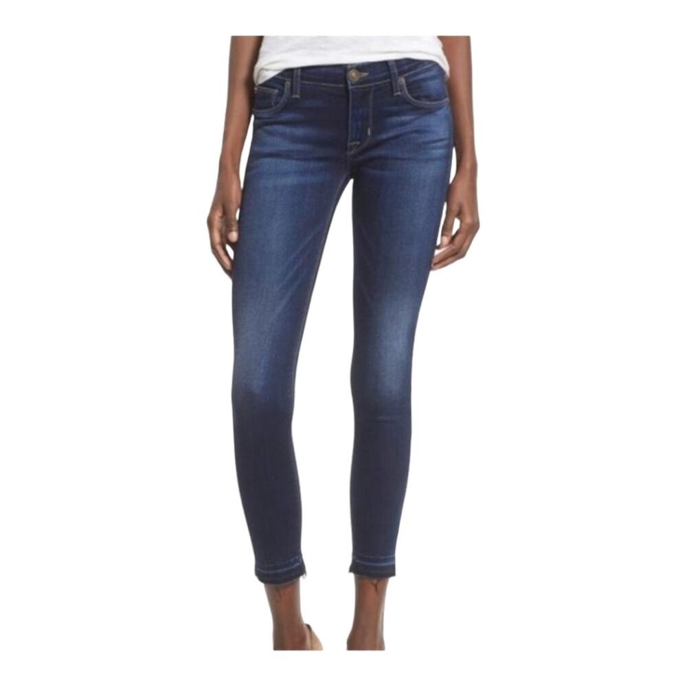 Hudson Krista Super Skinny Ankle Jeans Released Raw Fray Hem 29